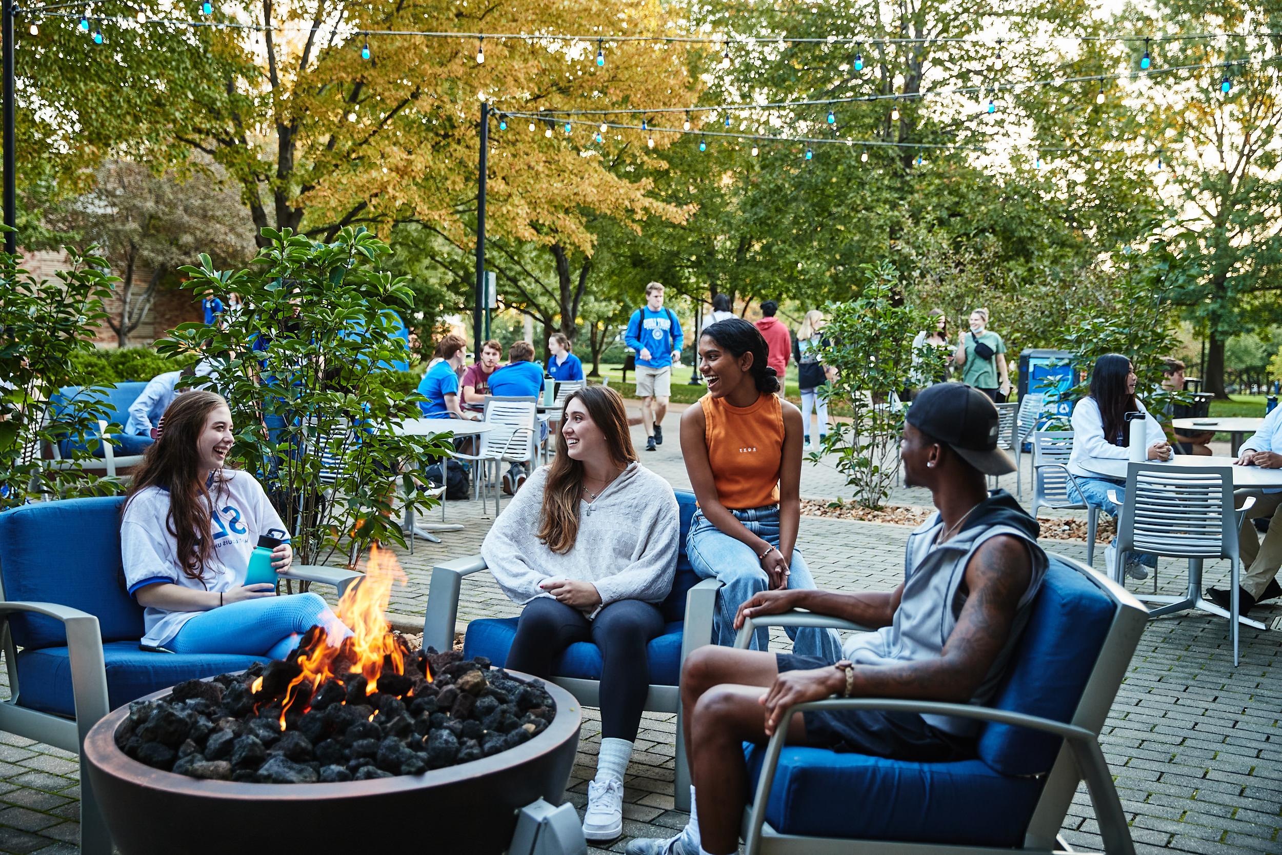 Patio outside Fusz Hall