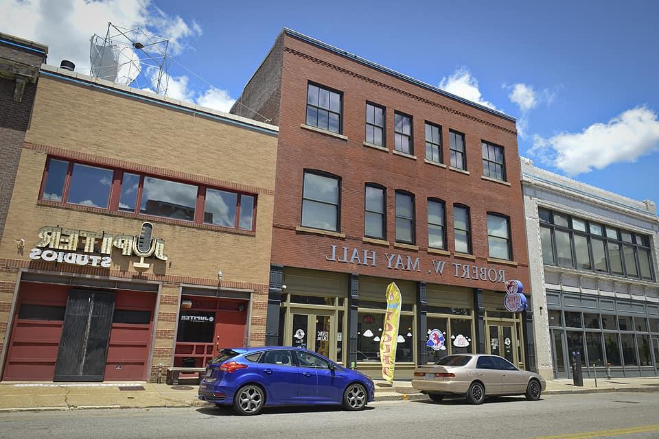 Exterior image of Robert May Lofts. 